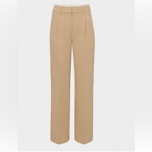 Aritzia Beige Wide Leg Trousers